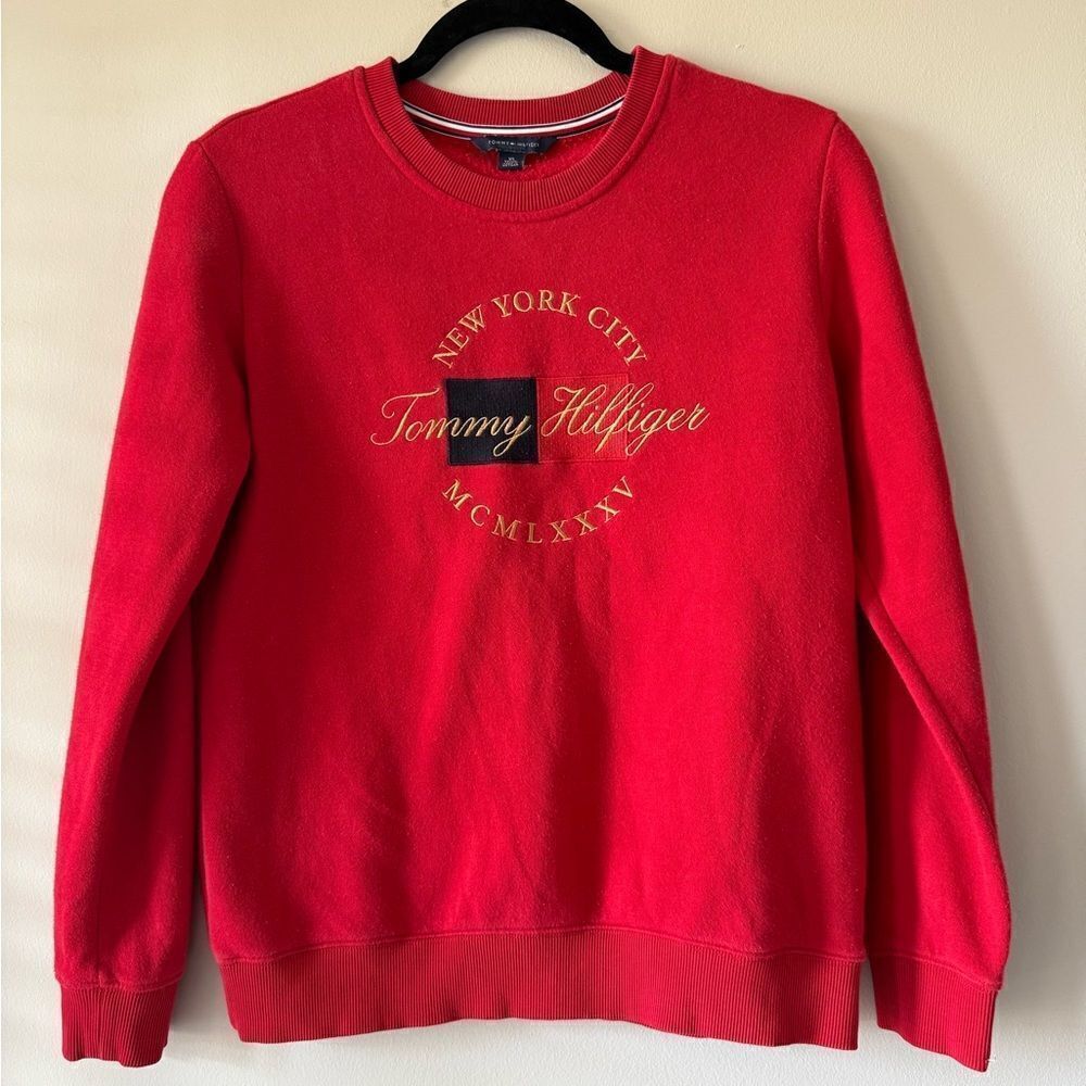 Tommy Hilfiger Red Men's Sweater Size XS